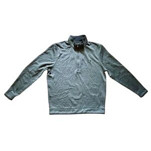 Men's Under Armor Gold Coldgear 1/4 Zip Pullover Lightweight Sweater L/S Gray
